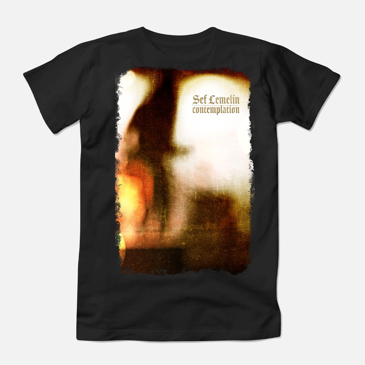 sef deconstruction-t-shirt-black-men-front